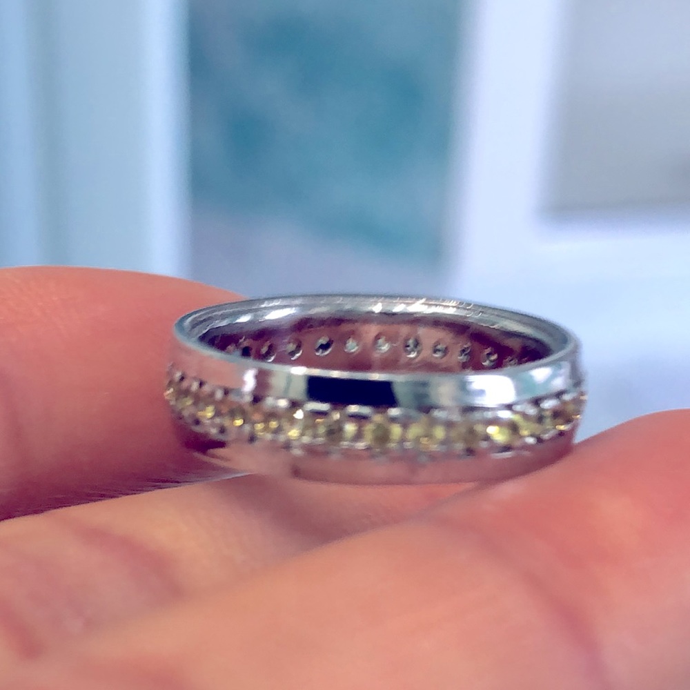 Sapphire 14K White Gold Plated - Picture 5 of 6